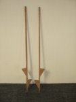 houten stelten &euro; 5,- per paa